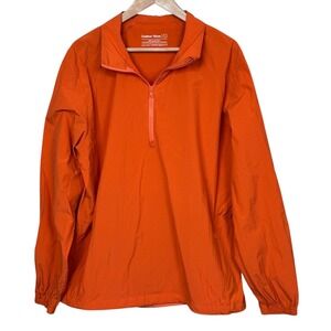 Outdoor Voices RecNylon 1/4 Zip Jacket in‎ orangeade Windbreaker Size Large